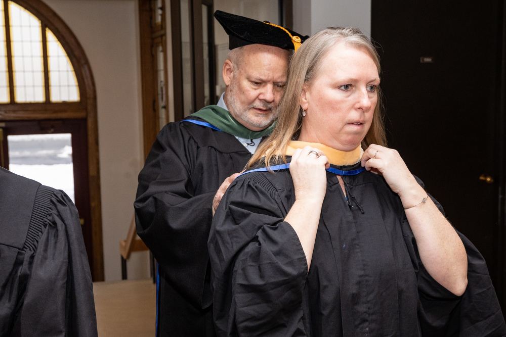 New student convocation at Maria College.