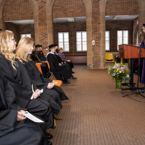 New student convocation at Maria College.