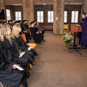 New student convocation at Maria College.