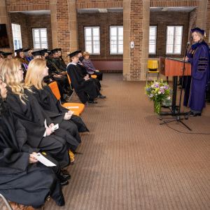 New student convocation at Maria College.