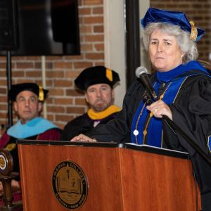 New student convocation at Maria College.