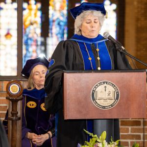 New student convocation at Maria College.