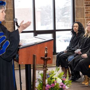 New student convocation at Maria College.