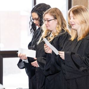 New student convocation at Maria College.