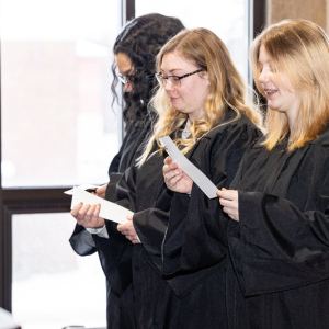 New student convocation at Maria College.