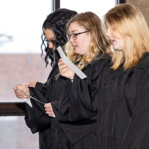 New student convocation at Maria College.