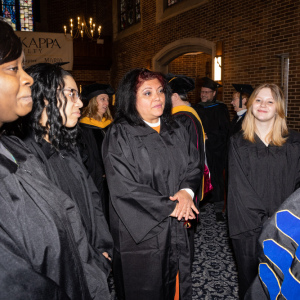 New student convocation at Maria College.