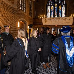 New student convocation at Maria College.