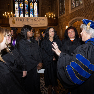 New student convocation at Maria College.