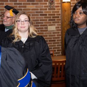 New student convocation at Maria College.