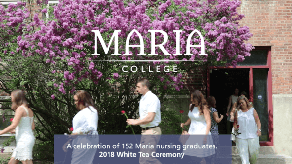 Nursing graduates at the White Tea Ceremony