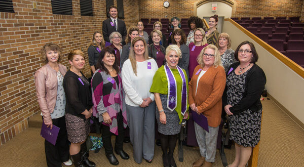 Group of Omicron Simga Inductees